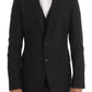Dolce & Gabbana Gray Patterned Wool 3 Piece Slim Suit