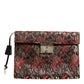 Dolce & Gabbana Multicolor Jacquard Floral Document Briefcase Bag