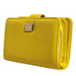 Dolce & Gabbana Yellow Leather Bifold Continental Clutch Wallet