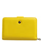 Dolce & Gabbana Yellow Leather Bifold Continental Clutch Wallet
