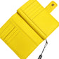 Dolce & Gabbana Yellow Leather Bifold Continental Clutch Wallet
