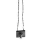 Dolce & Gabbana Black Leather Crystal Embellished Card Holder Wallet