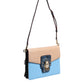 Dolce & Gabbana Blue Beige Exotic Leather LUCIA Crossbody Bag