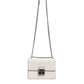 Dolce & Gabbana White Rosalia Small Calfskin Chain Shoulder Strap Bag
