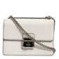 Dolce & Gabbana White Rosalia Small Calfskin Chain Shoulder Strap Bag