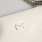 Dolce & Gabbana White Rosalia Small Calfskin Chain Shoulder Strap Bag