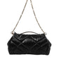 Dolce & Gabbana Black Quilted Nylon Devotion Satchel Chain Strap Bag