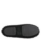 Dolce & Gabbana Black Wool Knit Slip On Ballerina Flats Shoes