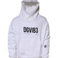 Dolce & Gabbana White DG Vib3 Hooded Men Sweatshirt Sweater