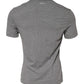 Dolce & Gabbana Gray Crew Neck Short Sleeves Underwear T-shirt