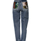 Dolce & Gabbana Blue AMBER Tattered High Waist Denim Jeans