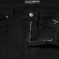 Dolce & Gabbana Black Cotton Skinny Mid Waist Denim Jeans