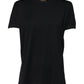 Dolce & Gabbana Black Cotton DG Print Short Sleeve Top T-shirt