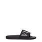 Valentino Garavani Black Cotton Slippers