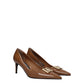 Dolce & Gabbana Brown Leather High Heel Pumps