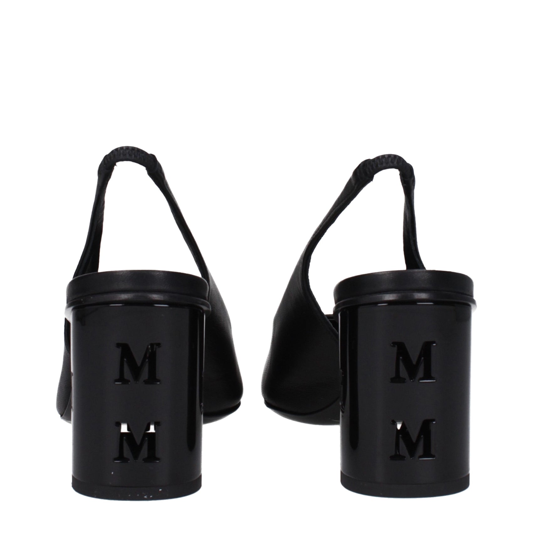 Max Mara Black Leather High Heel Pumps