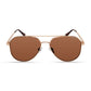 Kenneth Cole Gold Metal Sunglasses