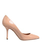Dolce & Gabbana Beige Patent Leather Stiletto Heel Pump  Shoes