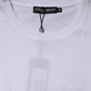 Dolce & Gabbana White Cotton Crew Neck Short Sleeves T-shirt