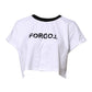 Dolce & Gabbana White Cotton Crew Neck Cropped Top T-shirt