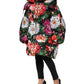 Dolce & Gabbana Multicolor Floral Hooded Puffer Coat Jacket