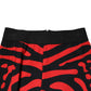Dolce & Gabbana Black Red Nylon Logo Waisted Leggings Pants