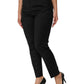 Dolce & Gabbana Black Polyester Tapered Women Trouser Pants