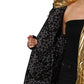 Dolce & Gabbana Gold Hooded Puffer Quilted Full Zip Jacket