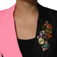 Dolce & Gabbana Multicolor Patchwork Embellished Coat Jacket