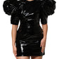 Dolce & Gabbana Black Bodycon Sheath Puff Sleeve Mini Dress