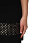 Dolce & Gabbana Black Crystal Embellished Collared Mini Dress