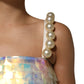 Dolce & Gabbana Multicolor Sequin Holographic Mini  Dress