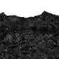 Dolce & Gabbana Black Sequin Bouclé Tweed Sheath Dress