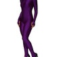Dolce & Gabbana Purple Nylon Turtleneck Bodycon Jumpsuit Dress