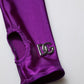 Dolce & Gabbana Purple Nylon Turtleneck Bodycon Jumpsuit Dress