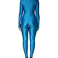 Dolce & Gabbana Blue Nylon Turtleneck Bodycon Jumpsuit  Dress
