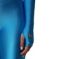 Dolce & Gabbana Blue Nylon Turtleneck Bodycon Jumpsuit  Dress