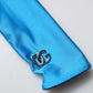 Dolce & Gabbana Blue Nylon Turtleneck Bodycon Jumpsuit  Dress