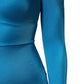 Dolce & Gabbana Blue Nylon Crew Neck Bodycon Jumpsuit Dress