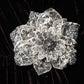 Dolce & Gabbana Black Velvet Flower Embellishment Aline Dress
