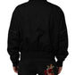 Dolce & Gabbana Black Patch Pocket Full Zip Bomber Jacket