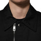 Dolce & Gabbana Black Patch Pocket Full Zip Bomber Jacket