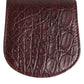 Dolce & Gabbana Burgundy Exotic Skin Coin Condom Case Holder Pocket Wallet