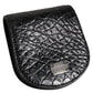 Dolce & Gabbana Black Exotic Skin Coin Condom Case Holder Pocket Wallet