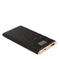 Dolce & Gabbana Black Leather Exotic Skin 3000mAh Power Bank Charger USB