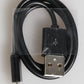 Dolce & Gabbana Black Leather Exotic Skin 3000mAh Power Bank Charger USB
