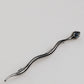 Dolce & Gabbana Black Brass Crystal Spilla Serpente Mens Brooch Pin
