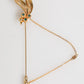 Dolce & Gabbana Gold Tone 925 Sterling Silver Crystal Chain Pin Brooch