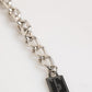 Dolce & Gabbana Silver Chain Brass Beaded Lobster Clasp Logo Men Bracelet