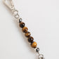Dolce & Gabbana Silver Chain Brass Beaded Lobster Clasp Logo Men Bracelet